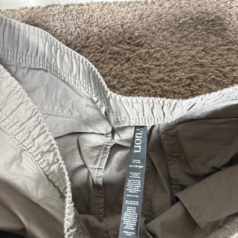 Vuori Mens Ripstop Climber Pants Khaki Tan V412 Stretch Organic Cotton XXL